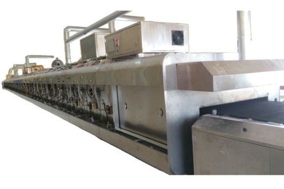 Large Capacity To Small Scale Industrial Gas Baking Tunnel Oven 800MM Width Electric / Gas Tunnel Oven For Baking Cookie